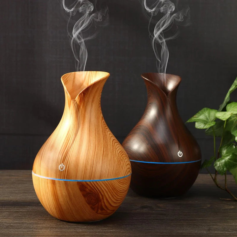 Humidificador Difusor de Aromas de Madera