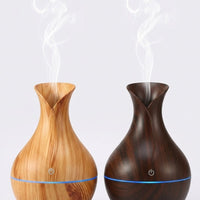 Humidificador difusor de aromas de madera en dos colores